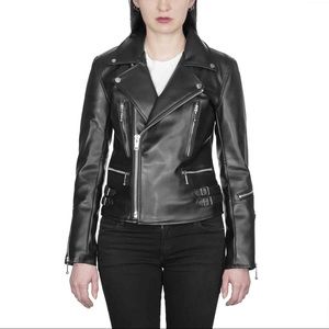 Vegan Leather Motorcycle Jacket